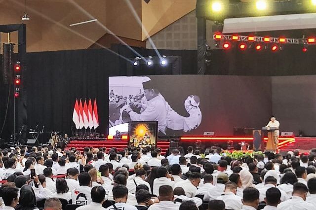 'Prabowo Dua Periode' Menggema di Penutupan Kongres PSI