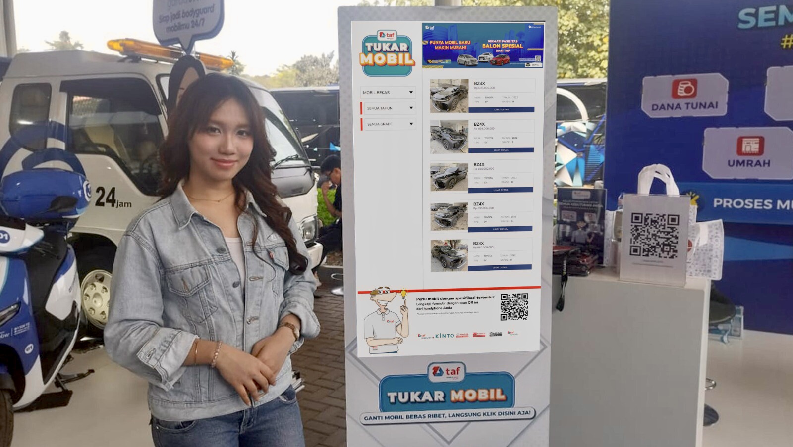 TAF Tukar Mobil Digital Signage: Cara Cepat Lihat Stok Mobil Baru dan Bekas di GIIAS 2025