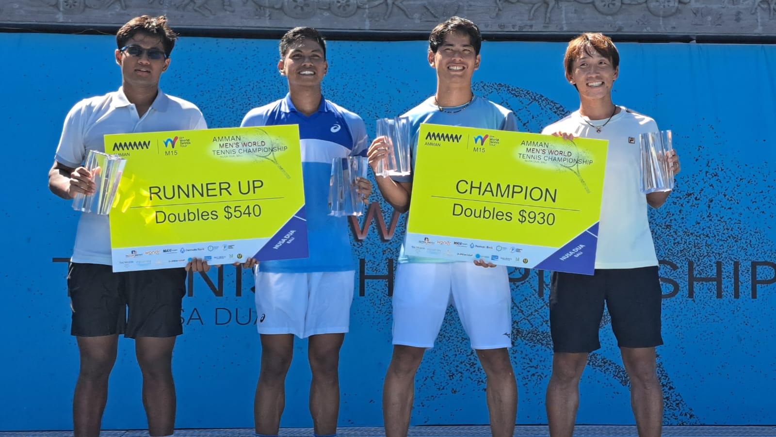 Gunawan/Renaldi Runner-up, Ganda Jepang Juarai Amman Men's World Tennis Tour Seri Kedua 