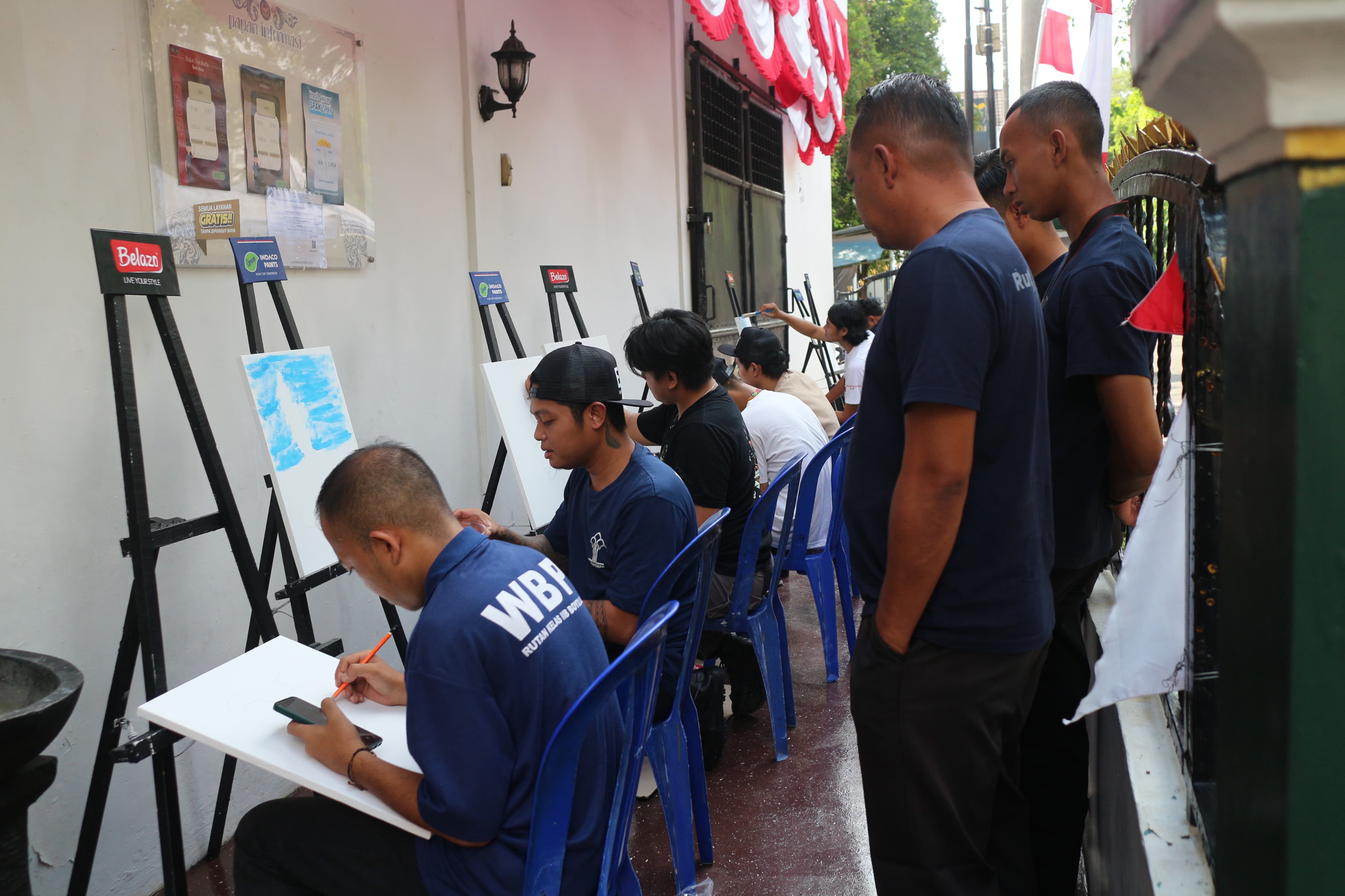 HUT RI ke-80, Rutan Surakarta Hidupkan Kreativitas Lewat Seni Lukis